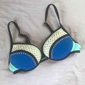 3/$20 crochet embroidered bikini top